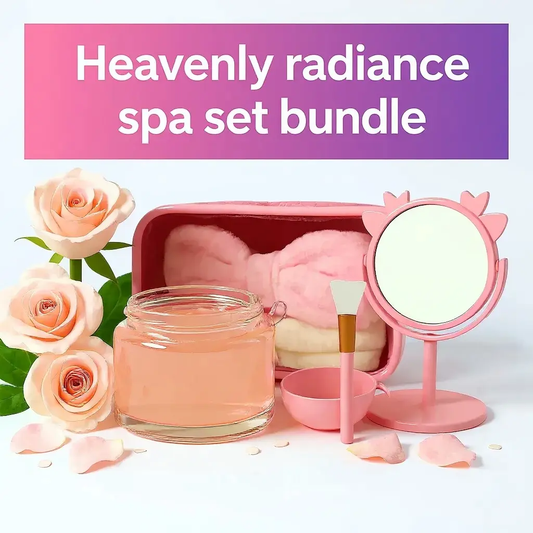 BUNDLE & SAVE- The Heavenly Radiance Spa set + Rose Jelly Mask Cravin Entertainment LLC