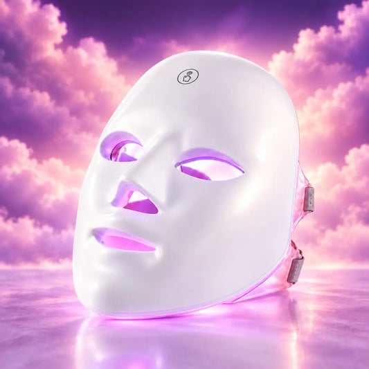 Full-Face 7-Light LED Therapy Mask – Heavenly Edition The Heaven’Ly Bonnets Shop