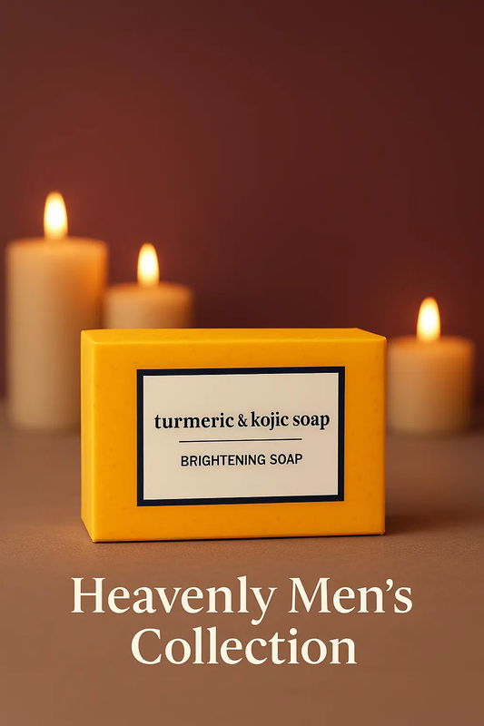 Men’s Collection- Turmeric & Kojic Brightening Soap (2-Pack) The Heaven’Ly Bonnets Shop