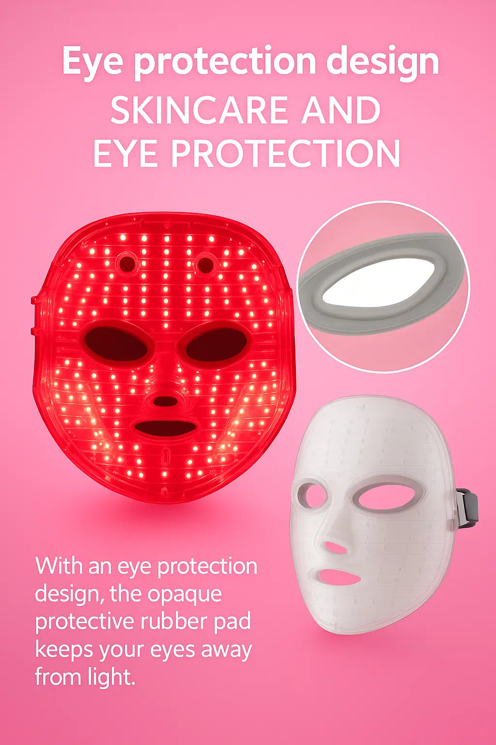 Full-Face 7-Light LED Therapy Mask – Heavenly Edition The Heaven’Ly Bonnets Shop