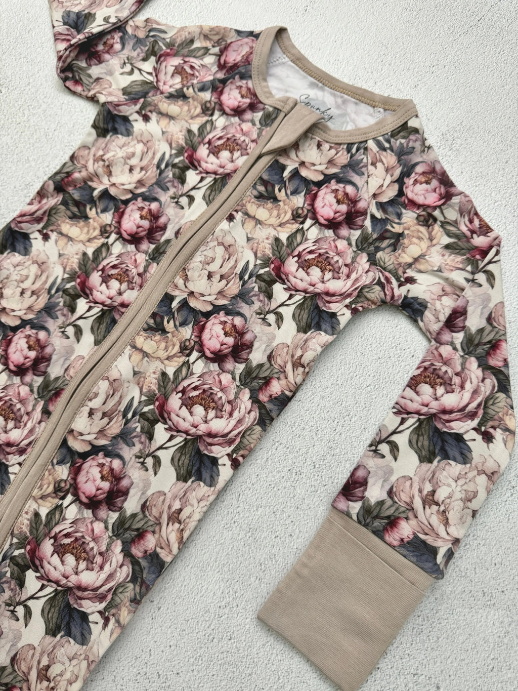 Perfect Peony Vintage Floral Bamboo Zippy Spunky Sparrow Kids