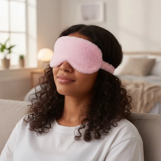 HEAVEN'LY PLUSH LUXURY SILK EYE MASK FOR BEAUTY SLEEP