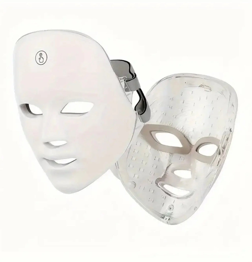 Full-Face 7-Light LED Therapy Mask – Heavenly Edition The Heaven’Ly Bonnets Shop