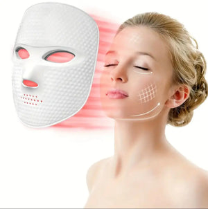 Full-Face 7-Light LED Therapy Mask – Heavenly Edition The Heaven’Ly Bonnets Shop