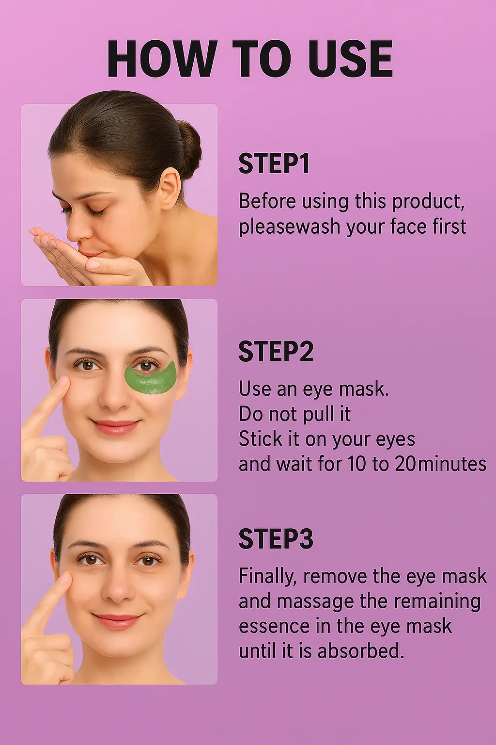 Heaven’Ly GlowEase Eye Mask: Refresh & Revive Naturally ( 7 Pack) The Heaven’Ly Bonnets Shop