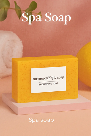 Glow Naturally with Our Turmeric & Kojic Brightening Soap 2Pck– Fade Dark Spots & Reveal Radiance! The Heaven’Ly Bonnets Shop