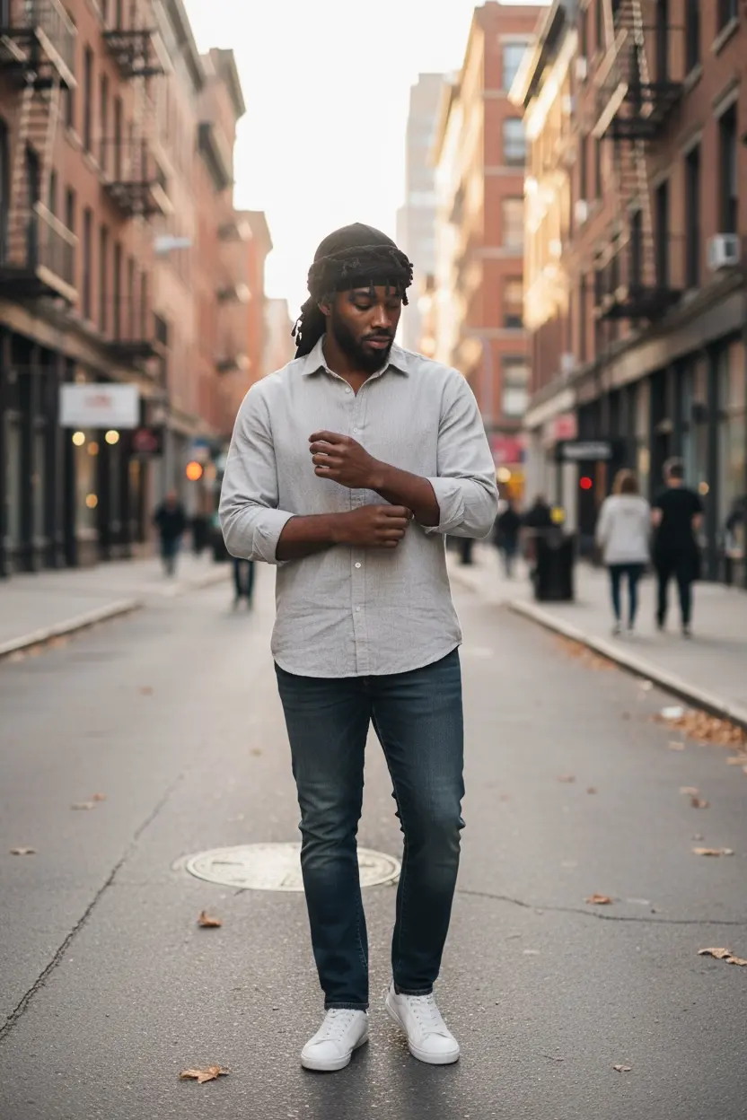 Men’s Pre-Tied Retro Satin Turban The Heaven’Ly Bonnets Shop