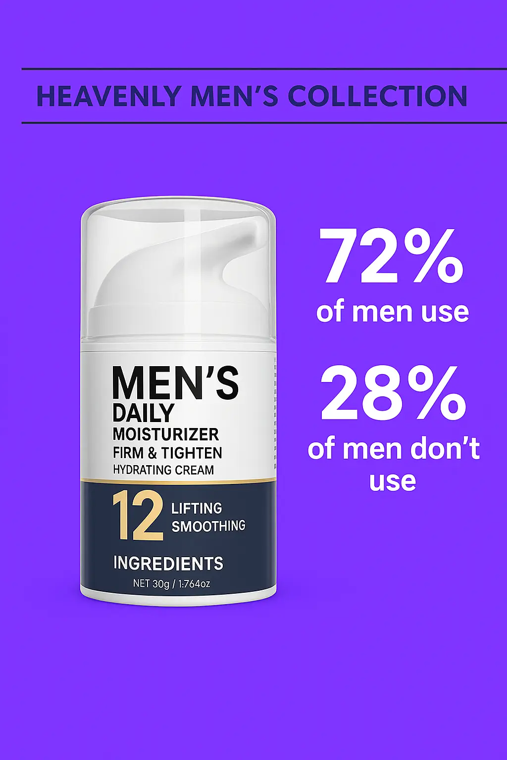 Heaven’Ly Men’s Collection – Daily Firm & Tighten Moisturizer The Heaven’Ly Bonnets Shop