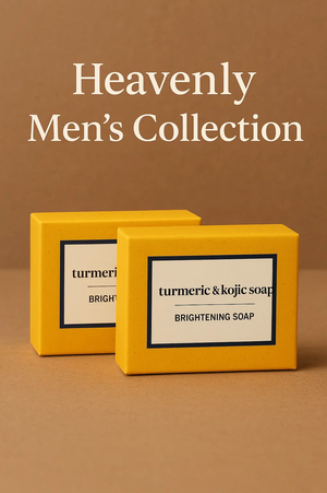 Men’s Collection- Turmeric & Kojic Brightening Soap (2-Pack) The Heaven’Ly Bonnets Shop