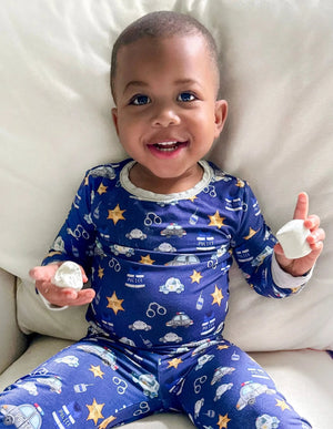 Blue Line Law Enforcement Bamboo Set Spunky Sparrow Kids