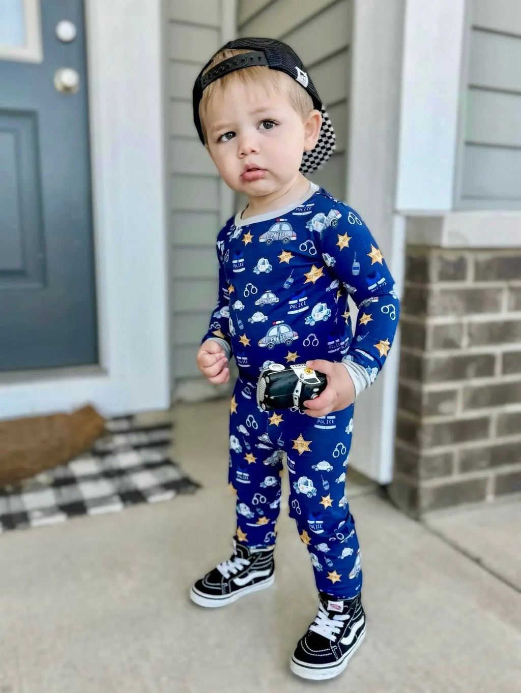 Blue Line Law Enforcement Bamboo Set Spunky Sparrow Kids