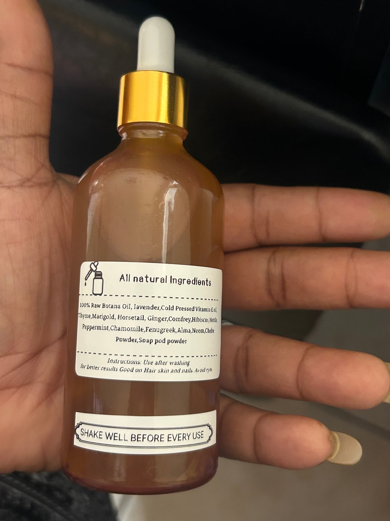 HEAVEN’LY BONNETS HAIR TEA BATANA OIL- LAVENDER SCENT