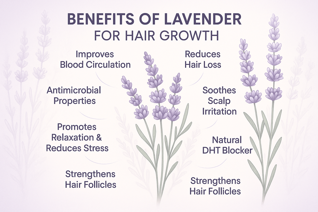 a list of why lavender is good for hair growth