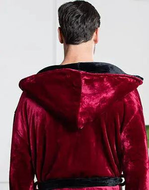 Men’s Robe with Hood – Ultra-Soft Plush Comfort for Everyday Use Lotus Linen