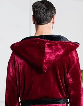 Men’s Robe with Hood – Ultra-Soft Plush Comfort for Everyday Use Lotus Linen