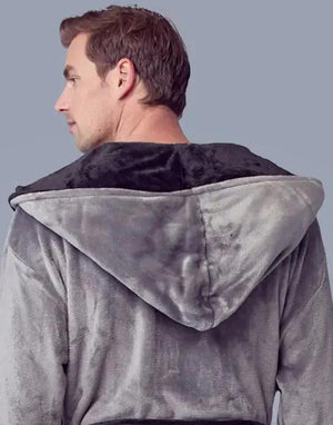 Men’s Robe with Hood – Ultra-Soft Plush Comfort for Everyday Use Lotus Linen