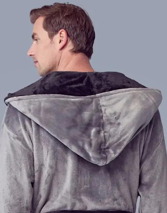 Men’s Robe with Hood – Ultra-Soft Plush Comfort for Everyday Use Lotus Linen