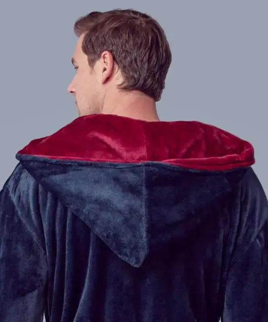 Men’s Robe with Hood – Ultra-Soft Plush Comfort for Everyday Use Lotus Linen