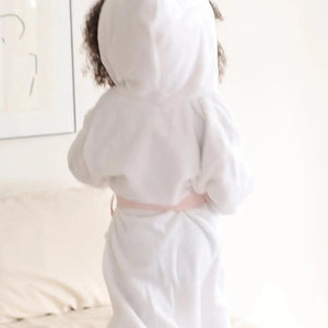 Kids Plush Robe – Ultra Soft, Safe & Cozy for Toddlers & Kids Lotus Linen