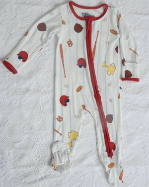 Baseball Footie Pajama Little Worldz