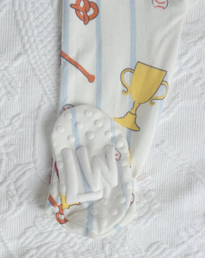 Baseball Footie Pajama Little Worldz