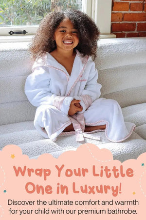 Kids Plush Robe – Ultra Soft, Safe & Cozy for Toddlers & Kids Lotus Linen