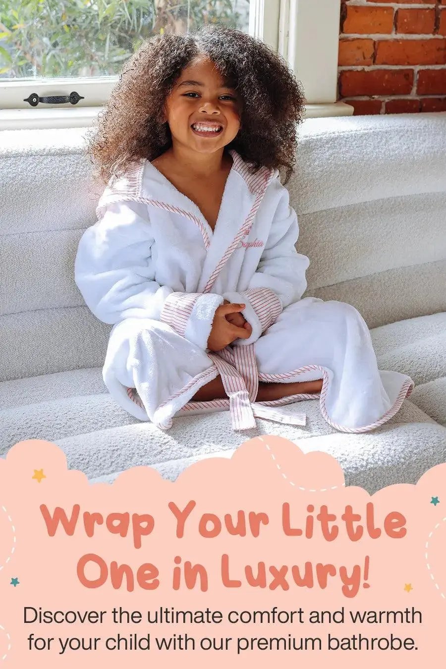 Kids Plush Robe – Ultra Soft, Safe & Cozy for Toddlers & Kids Lotus Linen