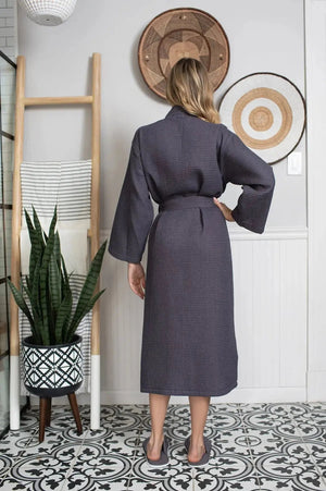 Waffle Robe Womens – Lightweight, Quick-Dry Spa Comfort Lotus Linen