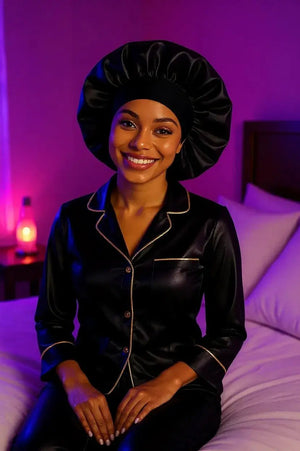 (The Heavenly Bonnets Collection) Luxury Satin Hair Bonnets for Women – Customize your beauty Sleep Cap by Heaven’ly Bonnets The Heaven’Ly Bonnets Shop