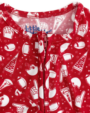 Football Toddler Bamboo Pajama Little Worldz
