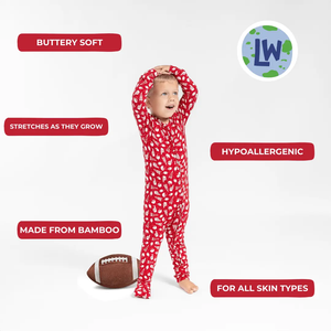 Football Toddler Bamboo Pajama Little Worldz