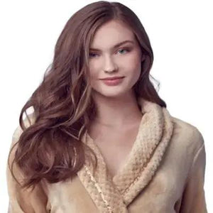 Women's Ultra Soft Plush Bathrobe Lotus Linen