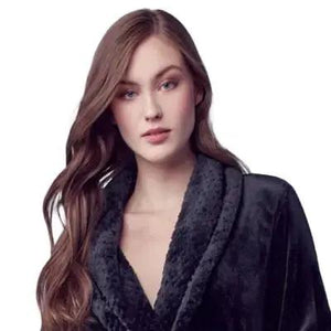 Women's Ultra Soft Plush Bathrobe Lotus Linen