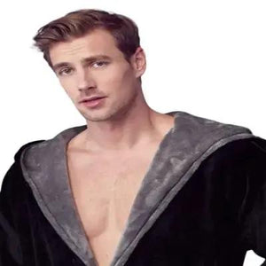 Men’s Robe with Hood – Ultra-Soft Plush Comfort for Everyday Use Lotus Linen
