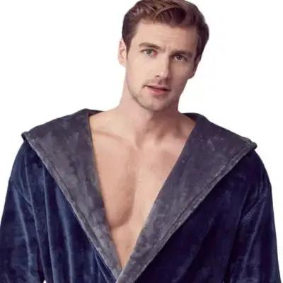 Men’s Robe with Hood – Ultra-Soft Plush Comfort for Everyday Use Lotus Linen
