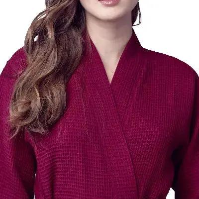 Waffle Robe Womens – Lightweight, Quick-Dry Spa Comfort Lotus Linen