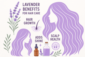 generate a list of benefits from using LAVENDER in your hair