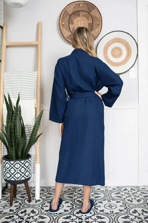 Waffle Robe Womens – Lightweight, Quick-Dry Spa Comfort Lotus Linen