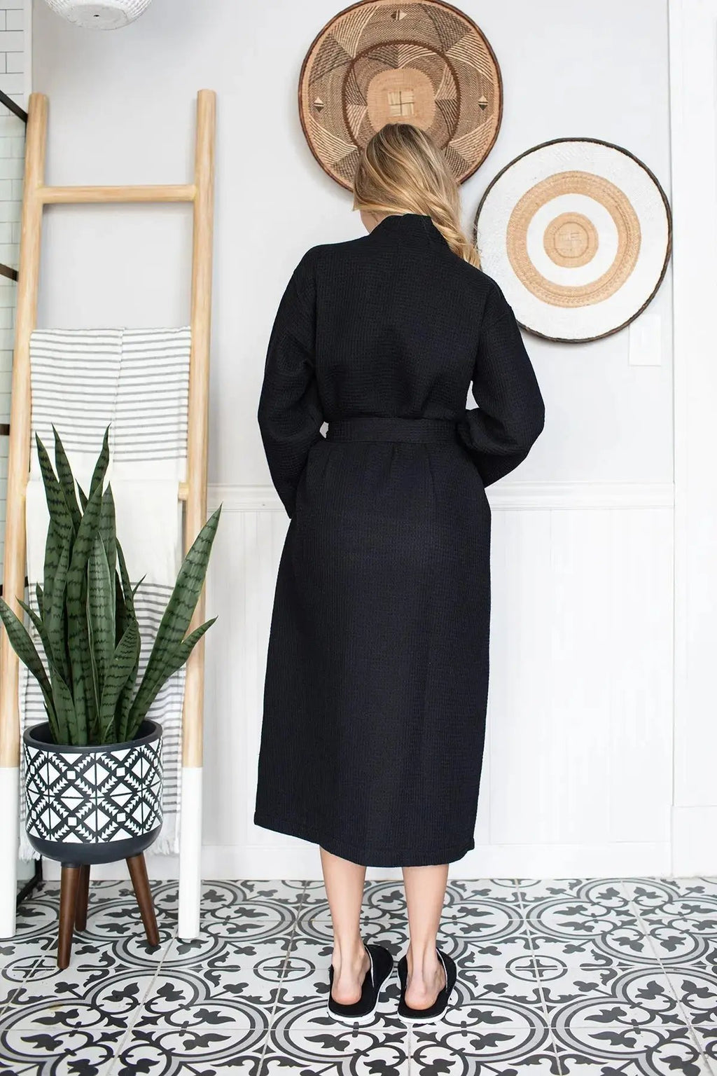 Waffle Robe Womens – Lightweight, Quick-Dry Spa Comfort Lotus Linen