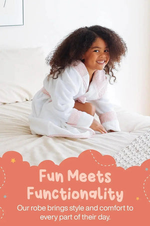 Kids Plush Robe – Ultra Soft, Safe & Cozy for Toddlers & Kids Lotus Linen
