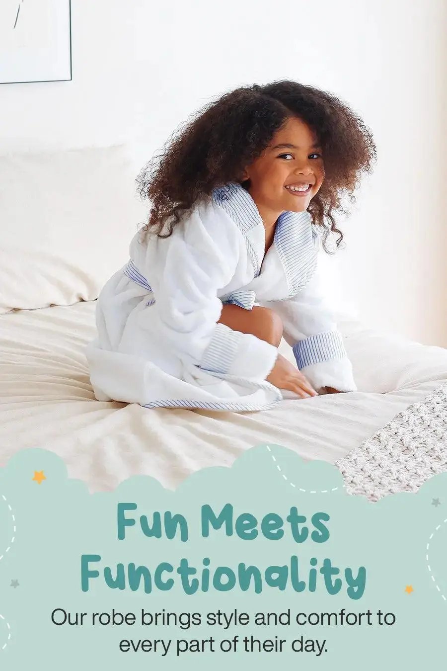 Kids Plush Robe – Ultra Soft, Safe & Cozy for Toddlers & Kids Lotus Linen