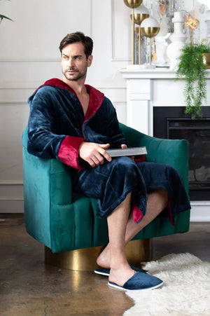 Men’s Robe with Hood – Ultra-Soft Plush Comfort for Everyday Use Lotus Linen