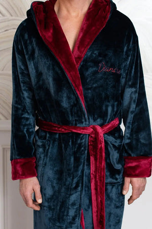 Men’s Robe with Hood – Ultra-Soft Plush Comfort for Everyday Use Lotus Linen