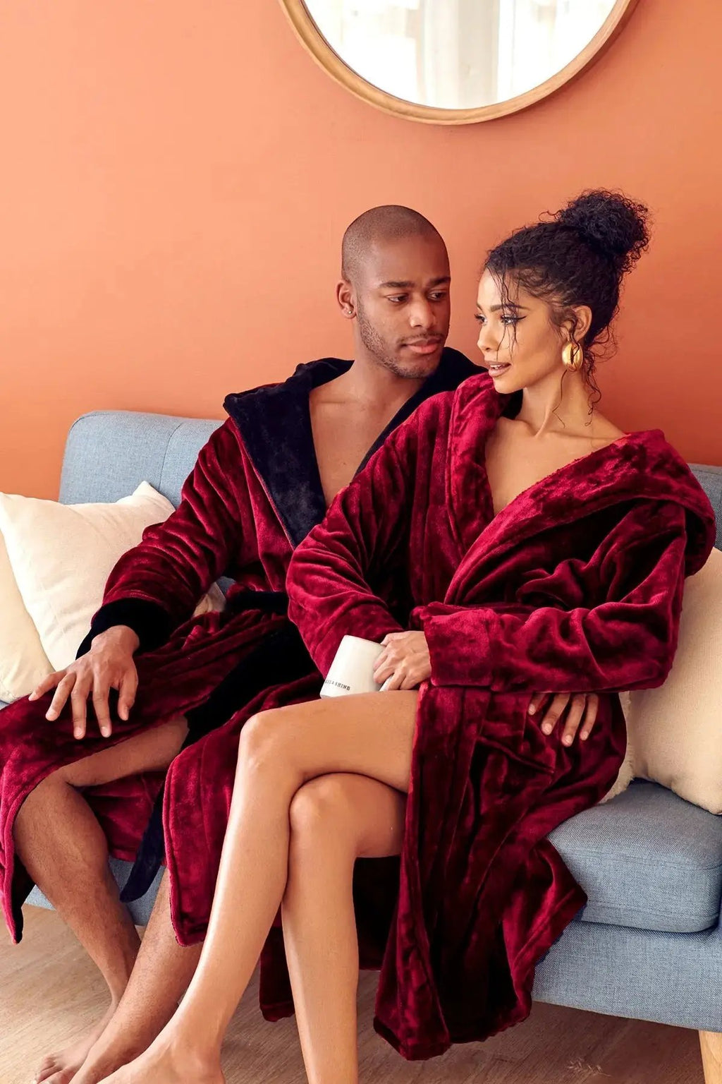 Men’s Robe with Hood – Ultra-Soft Plush Comfort for Everyday Use Lotus Linen