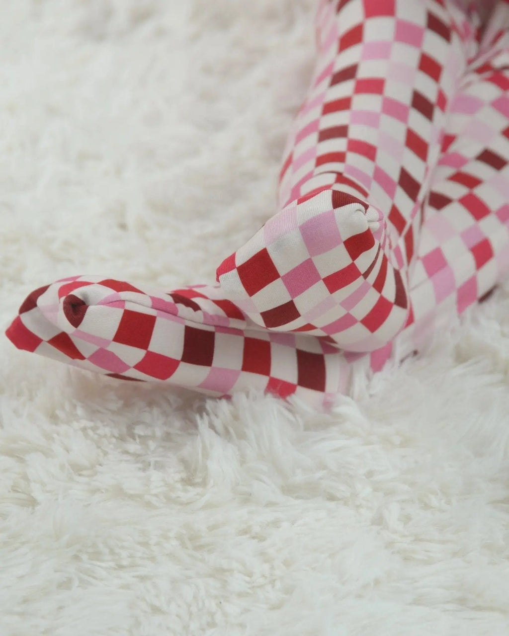 Checkered Bamboo Romper Little Worldz