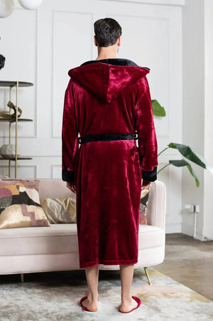 Men’s Robe with Hood – Ultra-Soft Plush Comfort for Everyday Use Lotus Linen