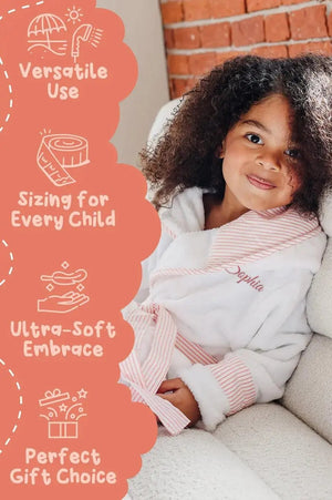Kids Plush Robe – Ultra Soft, Safe & Cozy for Toddlers & Kids Lotus Linen