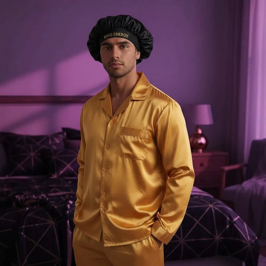 Men's Customized Satin Bonnets-Sleep Sleek,Stay Fresh The Heaven’Ly Bonnets Shop