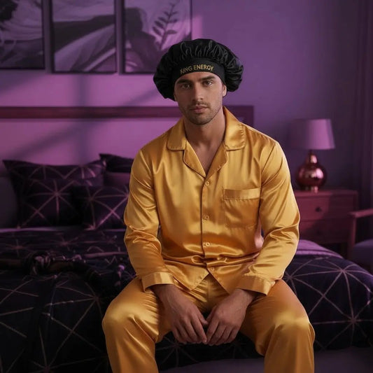 Men's Customized Satin Bonnets-Sleep Sleek,Stay Fresh The Heaven’Ly Bonnets Shop